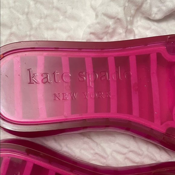 Kate Spade Pink Bow Jelly Sandals - Picture 3 of 7